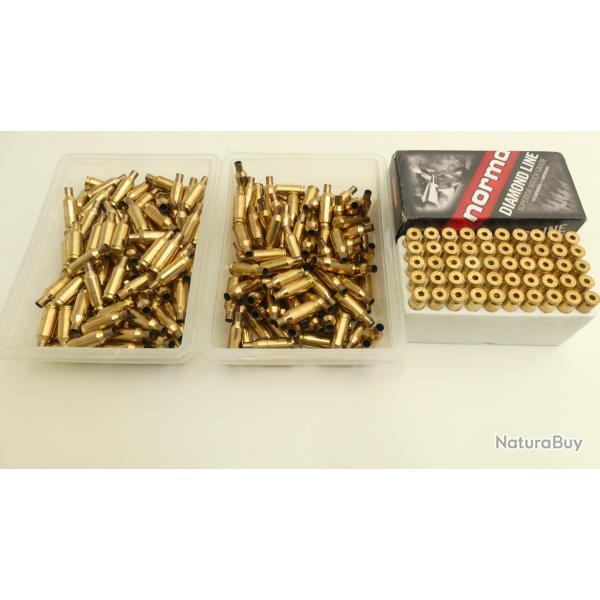 250 Etuis, Douilles Norma 6 BR tir�es une fois