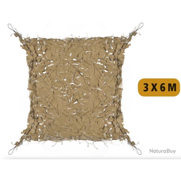 Filet de camouflage 6X3 renforc� cable acier neuf