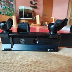 Montage Recknagel amovible pour lunette &agrave; collier de 30 mm pour Merkel kr1, B3, b4