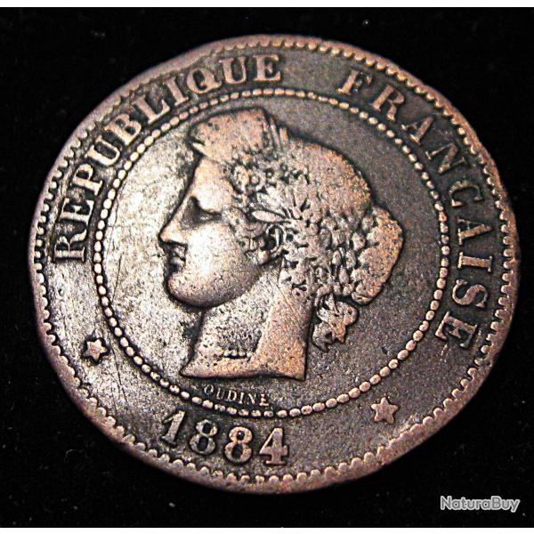 piece de 5 centimes CERES bronze 1884 A
