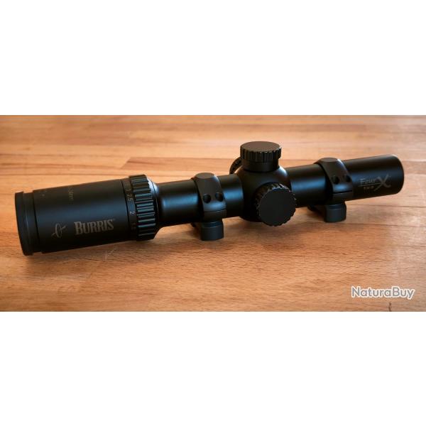 Lunette de battue BURRIS mod�le FOUR 1-4x24 avec r�ticule lumineux (colliers de montage non inclus)
