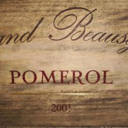 Vin Pommerol Grand Beaus&eacute;jour 2001 lot de une caisse de 6 bois D'origine , excellent.