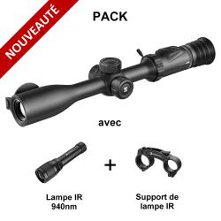 PACK Lunette jour et nuit HIKMICRO ALPEX PRO A50P + Lampe IR 940nm + Support de lampe IR