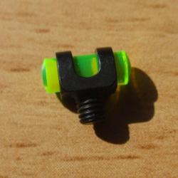 guidon de vis&eacute;e fibre optique jaune/vert filetage 3.5