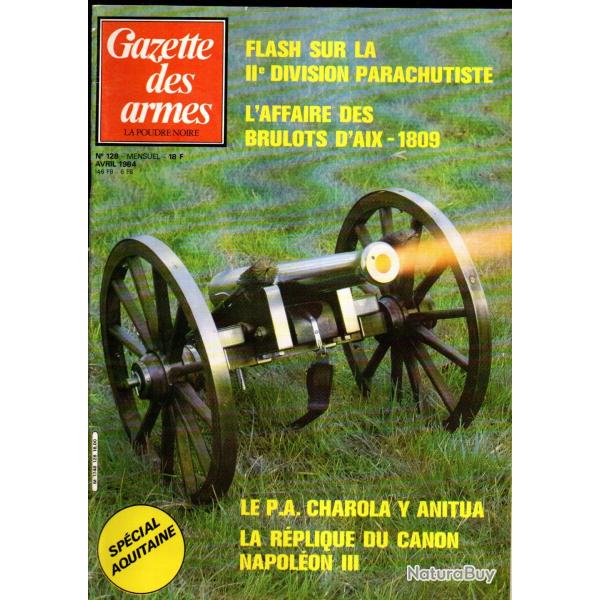 gazette des armes 128, fusils mossine branche finlandaise, pistolet charola y anitua,