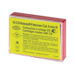 Bo&icirc;te de 10 cartouches 9 mm RK &agrave; gaz CS 9 mm RK