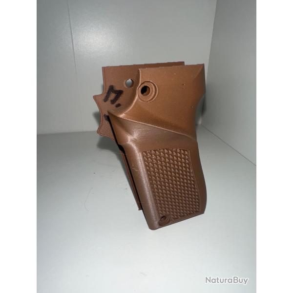 (M3) ! NOUVEAU ! Crosse marron fonc� pour pistolet Unique 22lr mod�le D et E.