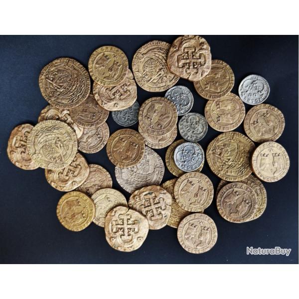 Lot de monnaies Tr�sor des Pirates