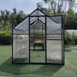 Serre de jardin en aluminium et polycarbonate 2,11 m&sup2; - 119x177x192cm -