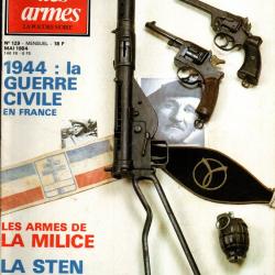 gazette des armes 129, les armes de la milice, pistolet de duel durs egg, mitrailleuse hotchkiss  2