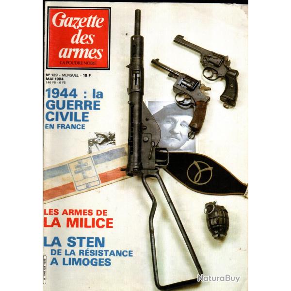 gazette des armes 129, les armes de la milice, pistolet de duel durs egg, mitrailleuse hotchkiss  2