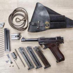 Pistolet VALMET mod&egrave;le L-35 - Calibre 9x19 + &Eacute;tui cuir, 4 chargeurs et pi&egrave;ces (Occasion)