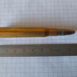 une cartouche de 8x65rs ogive demi blind&eacute;e de marque DWM, pour collection