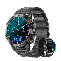 Montre sportive en acier pour homme, Bluetooth, suivi fitness, &eacute;tanch&eacute;it&eacute; IP67 LIVRAISON GRATUITE
