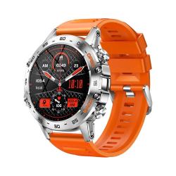 Montre sportive acier pour homme, Bluetooth, suivi fitness, &eacute;tanch&eacute;it&eacute; IP67 Orange LIVRAISON GRATUIT