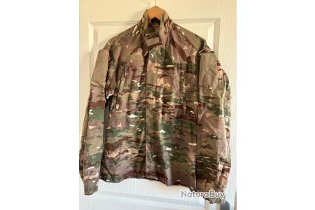 Chemise De Combat F3 Armée Française, Camouflage Désert, Taille 120 L, Neuve