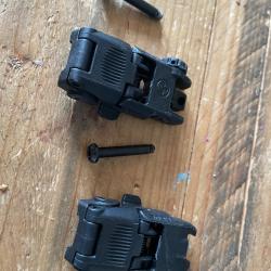 Hausse Arri&egrave;re et avant  Rabattable MBUS Sight GEN 2 Magpul Industries - black