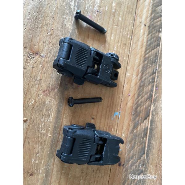 Hausse Arri�re et avant  Rabattable MBUS Sight GEN 2 Magpul Industries - black
