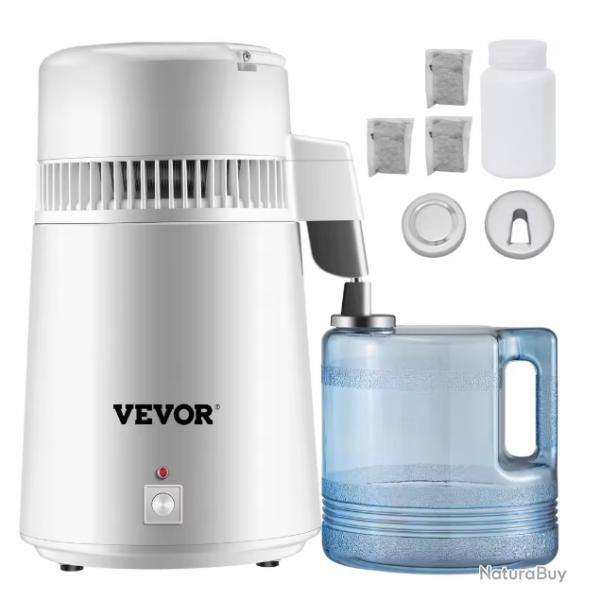 4L distillateur d'eau purificateur filtre distributeur chauffage bouteille adoucisseur 304 acier