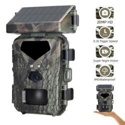 Cam&eacute;ra de Chasse Pi&egrave;ge Photographique 20 MP HD + Panneau Solaire + Carte Sd 32Giga LIVRAISON GRATUIT