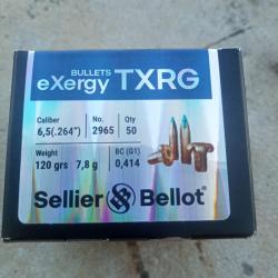 Ogives Sellier Bellot calibre 6.5 ( 264)Sans plomb