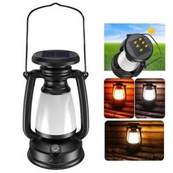 Lampe Solaire &agrave; LED R&eacute;tro 3 Modes Adaptables Camping Randonn&eacute;e Chasse P&ecirc;che LIVRAISON OFFERTE