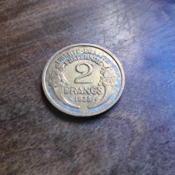 monnaie 2 francs morlon 1938