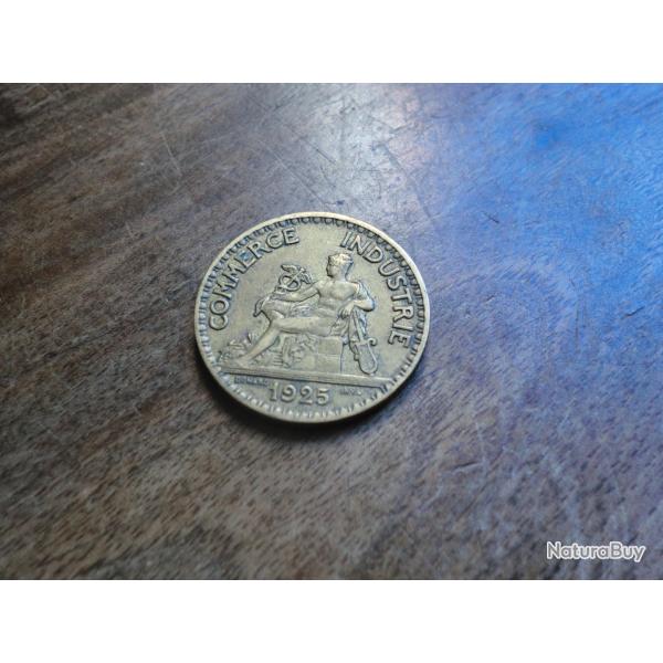 monnaie 2 francs commerce industrie  1925