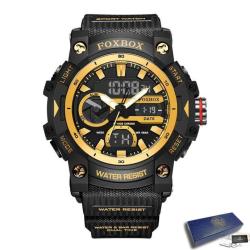 Montres Militaires de Luxe pour Homme Chronographe - Alarme - &Eacute;tanche Golden black LIVRAISON GRATUIT