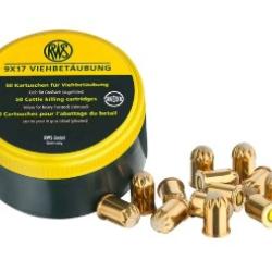 Cartouches RWS CAL.9X17 munitions d'abattage matador jaunes par 50
