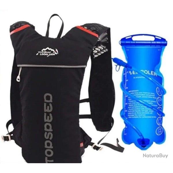 Sac � Dos Running L�ger 5L - Sac � Eau 2L - Gilet d'Hydratation Type camel back - LIVRAISON GRATUITE
