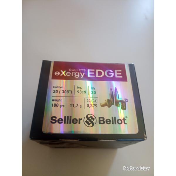 Ogives Sellier Bellot sans plomb exergy EDGE calibre 30