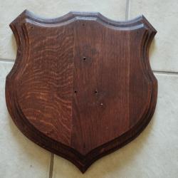 ECUSSON BOIS 31X29CM POUR TROPHEE CHASSE CERF MOUFLON CHEVREUIL CHAMOIS ANTILOPE