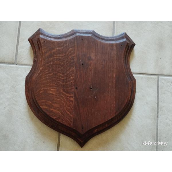 ECUSSON BOIS 31X29CM POUR TROPHEE CHASSE CERF MOUFLON CHEVREUIL CHAMOIS ANTILOPE