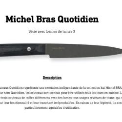 Michel Bras Kai BK-0025 Couteau d'office Quotidien No.1 Lame de 8 cm