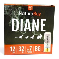 Ench&egrave;re &agrave; 1� sans prix de r&eacute;serve ! 250 Cartouches NaturaBuy - Diane - 12/67 - 32gr - Plomb n&deg;7