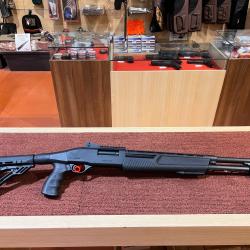 FUSIL A POMPE ARMSAN ARMTAC RS-X2 NOIR CALIBRE 12/76 - 55CM - RAYE - 8 COUPS - DEMO