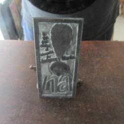 Plaque impression publicitaire film NA de 1973