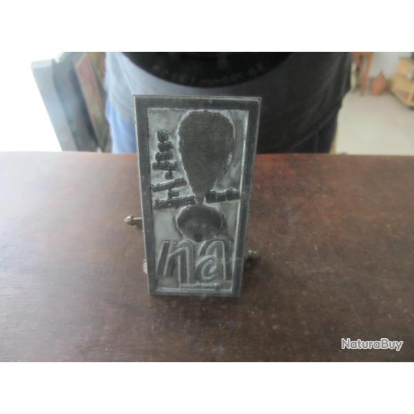 Plaque impression publicitaire film NA de 1973