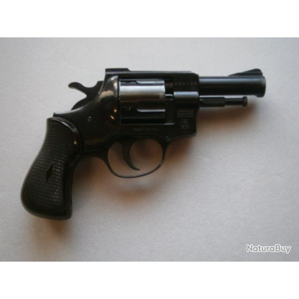 R�volver d'Alarme   ARMINIUS  H W - 1  G   Cal . 9 mm � Blanc  En tr�s bon �tat