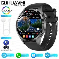 Montre GPS Connect&eacute;e GT4 Pro &Eacute;tanche,&Eacute;cran AMOLED,Bluetooth,Suivi Glyc&eacute;mie-Black LIVRAISON GRATUITE