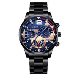 SENOligHigh-Montre &agrave; quartz &eacute;tanche pour homme, ceinture de luxe, mode, ronde