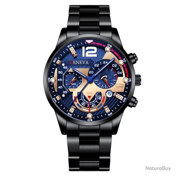 SENOligHigh-Montre � quartz �tanche pour homme, ceinture de luxe, mode, ronde