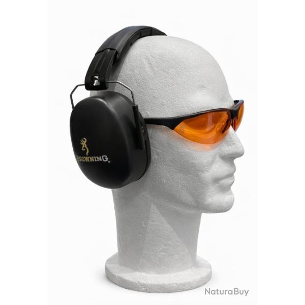 Casquette Et Lunette De Protection  Browning Pour Le Tir (001336) - 1� sans prix de r�serve