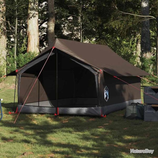 Tente de camping 2 personnes marron imperm�able alsavelo