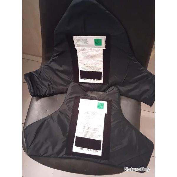 Ench�re lot de 2 plaques balistiques contre les armes de poings et les lames AEGIS 60X35 et 53x28 cm