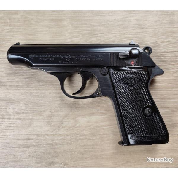 Pistolet compact MANURHIN mod�le PP - Calibre 7,65 Browning (Occasion)