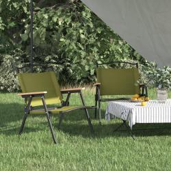 Chaises de camping lot de 2 Vert 54x43x59 cm Tissu Oxford