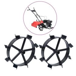 Roues m&eacute;talliques pour cultivateur &agrave; essence 6,5 ch 2 pcs
