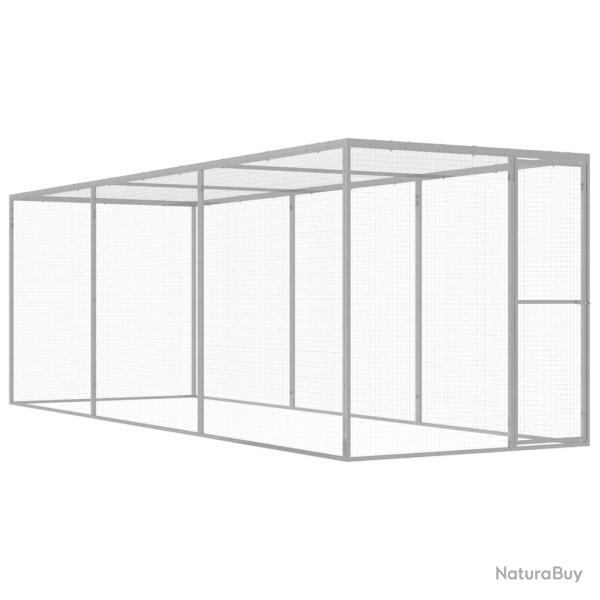 Cage pour chat 4,5x1,5x1,5 m Acier galvanis�